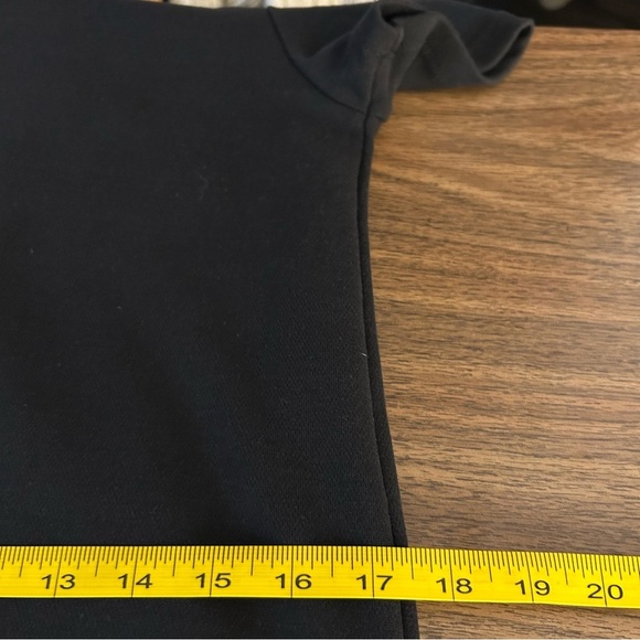 ❤️ NWT Zara Trafaluc Mini Shift Dress Women’s Black Pockets Buttons Mock Neck S - Picture 10 of 12